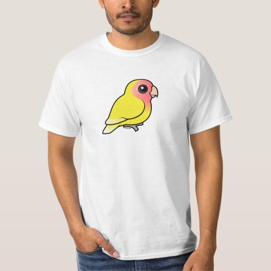 Lutino Pfirsich-gesichtiger Lovebird T-Shirt (Vorderseite)