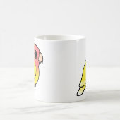 Lutino Pfirsich-gesichtiger Lovebird Verwandlungstasse (Mittel)