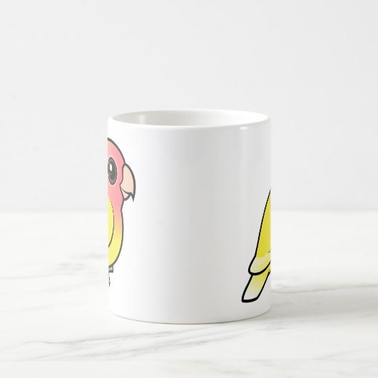 Lutino Pfirsich-gesichtiger Lovebird Verwandlungstasse (Mittel)