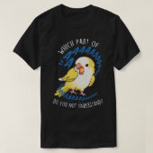 Lutino Quaker Parrot Aaaa T-Shirt (Design vorne)