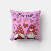 Lutins Liebende For Ever 2 Botschaft der rosa Lieb Kissen (Vorderseite)