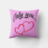 Lutins Liebende For Ever 3 Botschaft der rosa Lieb Kissen (Rückseite)