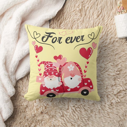 Lutins Liebende For Ever 4 gelbe Liebesbotschaft Kissen (Decke)
