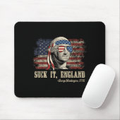 Lutsch england lustig 4. juli george washington mousepad (Mit Mouse)