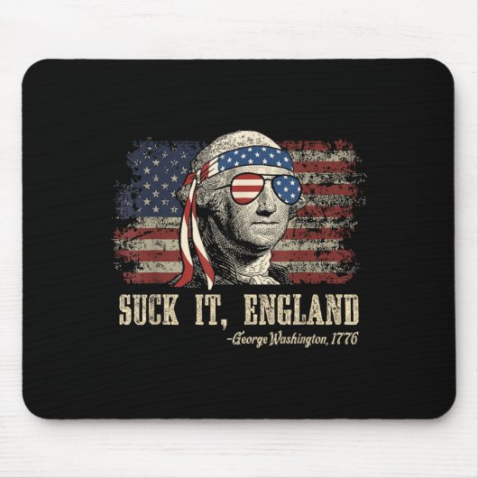 Lutsch england lustig 4. juli george washington mousepad (Vorne)