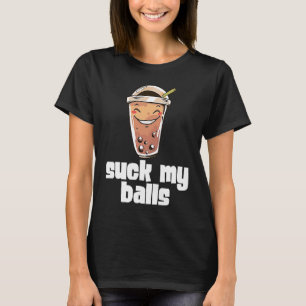 Lutsch Meine Eier Bubble Tea Boba Tapioca Perlen G T-Shirt