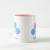 Lutschbonbon-Pop-Tasse Zweifarbige Tasse (Mittel)