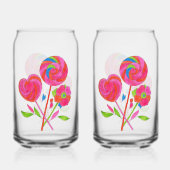 Lutscher-Blumenstrauß-Glas Dosenglas (Rückseite)