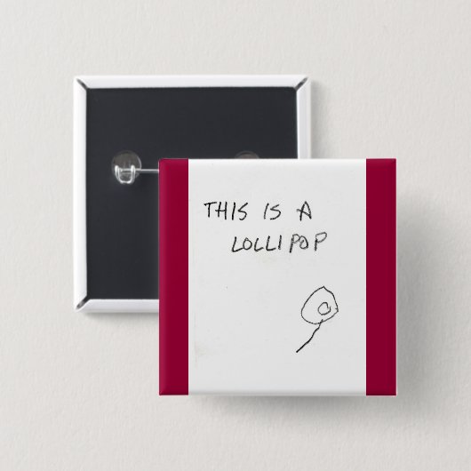 Lutscher Button (Vorne & Hinten)