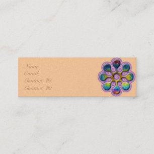 Lutscher-Lavendel-Kontur Mini Visitenkarte