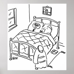 Lutscher-Mann schläft mit seinem Lutscher Poster