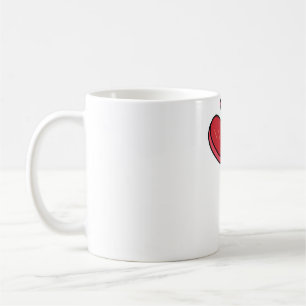 Lutscher mit gebrochenem Herzen Candy Rot Kaffeetasse