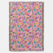 Lutscher-Süßigkeits-Muster Decke (Vorderseite Vertikal)