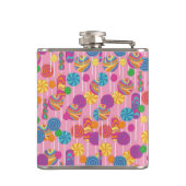 Lutscher-Süßigkeits-Muster Flachmann (Rückseite)