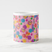 Lutscher-Süßigkeits-Muster Jumbo-Tasse (Vorderseite)