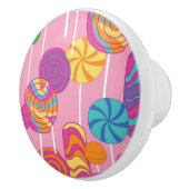 Lutscher-Süßigkeits-Muster Keramikknauf (Rechts)