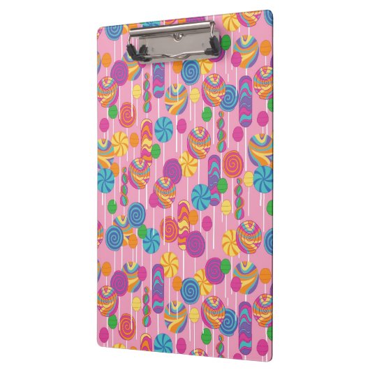 Lutscher-Süßigkeits-Muster Klemmbrett (Links)