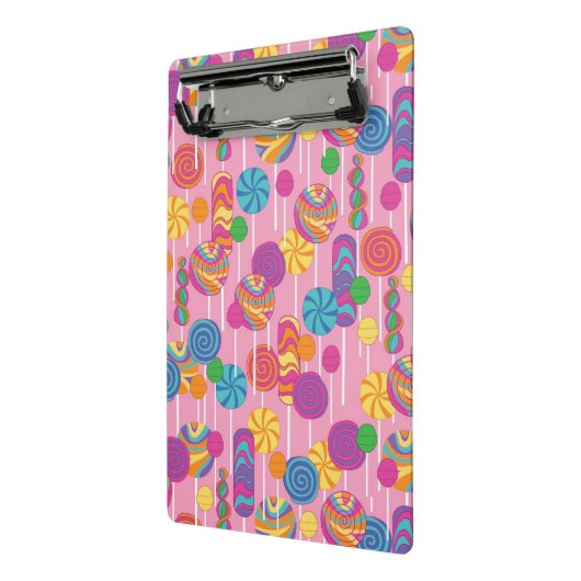 Lutscher-Süßigkeits-Muster Mini Klemmbrett (Gewinkelt2)