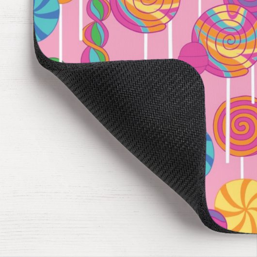 Lutscher-Süßigkeits-Muster Mousepad (Ecke)