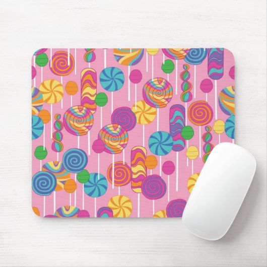 Lutscher-Süßigkeits-Muster Mousepad (Mit Mouse)