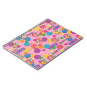 Lutscher-Süßigkeits-Muster Notizblock (Linke Seite)