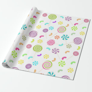 Lutscher-Süßigkeits-Muster-Packpapier Geschenkpapier