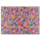 Lutscher-Süßigkeits-Muster Schneidebrett (Vorderseite)