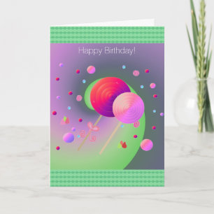 Lutscher und Candy Dots Karte
