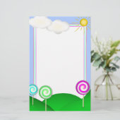 Lutscherland Briefpapier (Stehend Vorderseite)