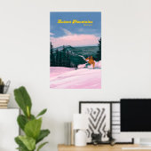 Lutsen Mountains Skigebiet Reiseplakat Poster (Heimbüro)