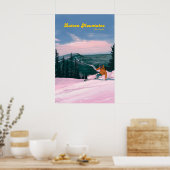 Lutsen Mountains Skigebiet Reiseplakat Poster (Küche)