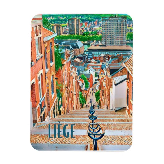 Lüttich Belgien Magnet (Vertikal)