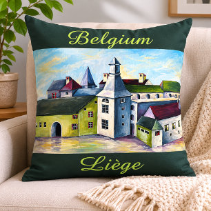Lüttich Belgien Volkskunst Dorf Kissen