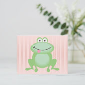 Luttle Green Frog Postkarte (Stehend Vorderseite)