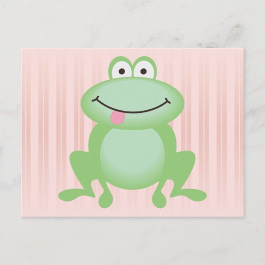 Luttle Green Frog Postkarte (Vorderseite)