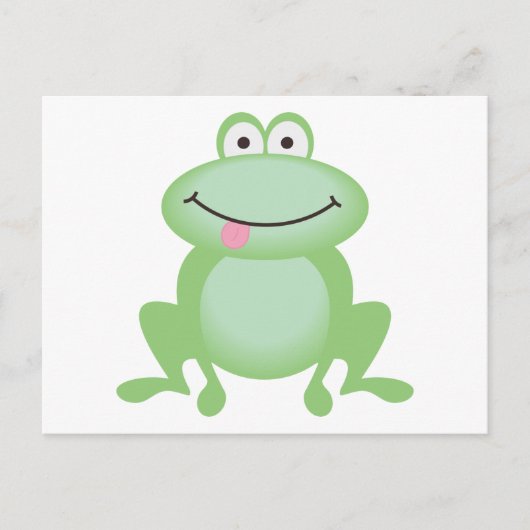 Luttle Green Frog Postkarte (Vorderseite)