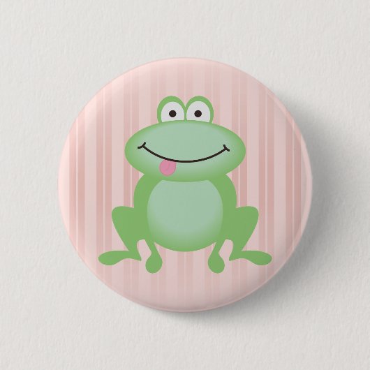 Luttle grüner Frosch Button (Vorderseite)