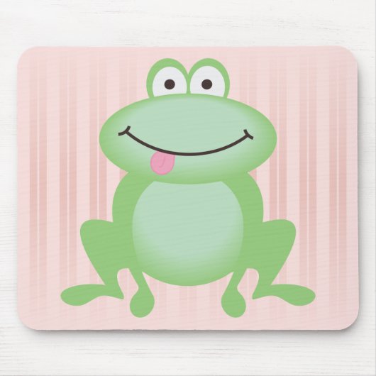 Luttle grüner Frosch Mousepad (Vorne)
