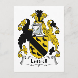 Luttrell Familienwappen Postkarte