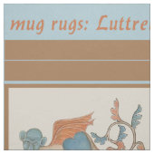 Luttrell Psalter Critter DIY Tasse Rugs Stoff (Muster)