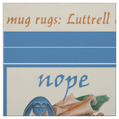 Luttrell Psalter Critter DIY Tasse Rugs Stoff (Muster)