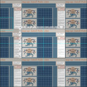 Luttrell Psalter Critter DIY Tasse Rugs Stoff (Kachel)