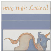 Luttrell Psalter Critter DIY Tasse Rugs Stoff (Muster)