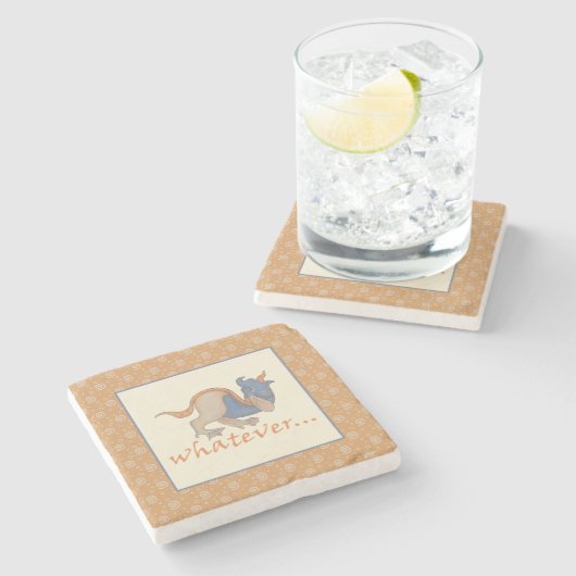 Luttrell Psalter Critter Stone Untersetzer (Seitenansicht)