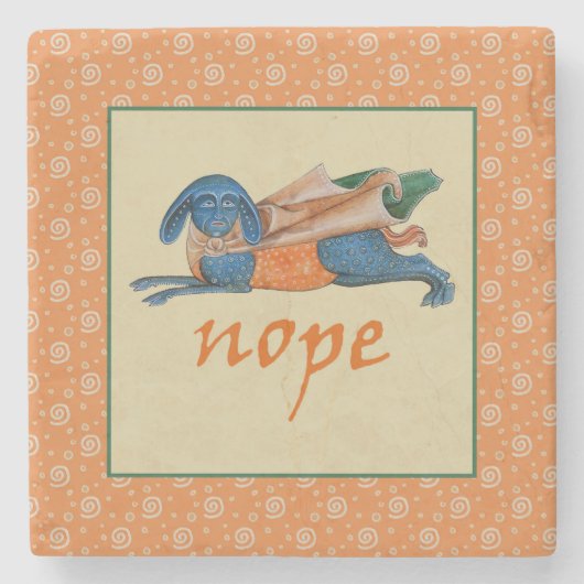 Luttrell Psalter Critter Stone Untersetzer (Vorderseite)