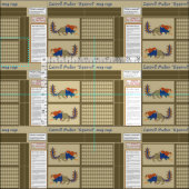 Luttrell Psalter "Eichhörnchen" DIY Tasse Rugs Stoff (Kachel)