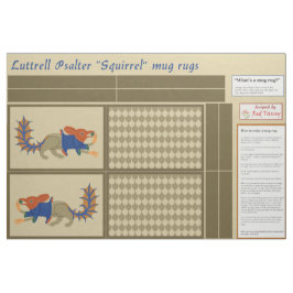 Luttrell Psalter "Eichhörnchen" DIY Tasse Rugs Stoff