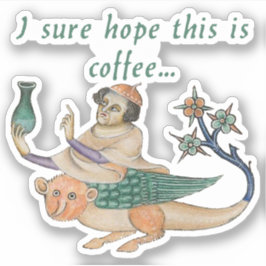 Luttrell Psalter "Kaffee" Vinyl Stickers Aufkleber
