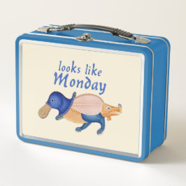 Luttrell-Psalter-Kreatur-Metall-Lunchbox Metall Brotdose