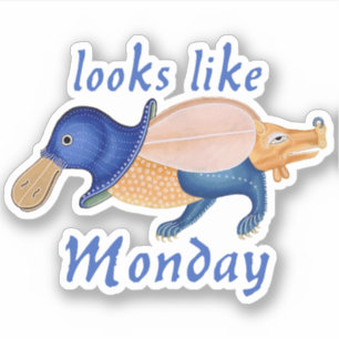 Luttrell Psalter Montag Vinyl Sticker
